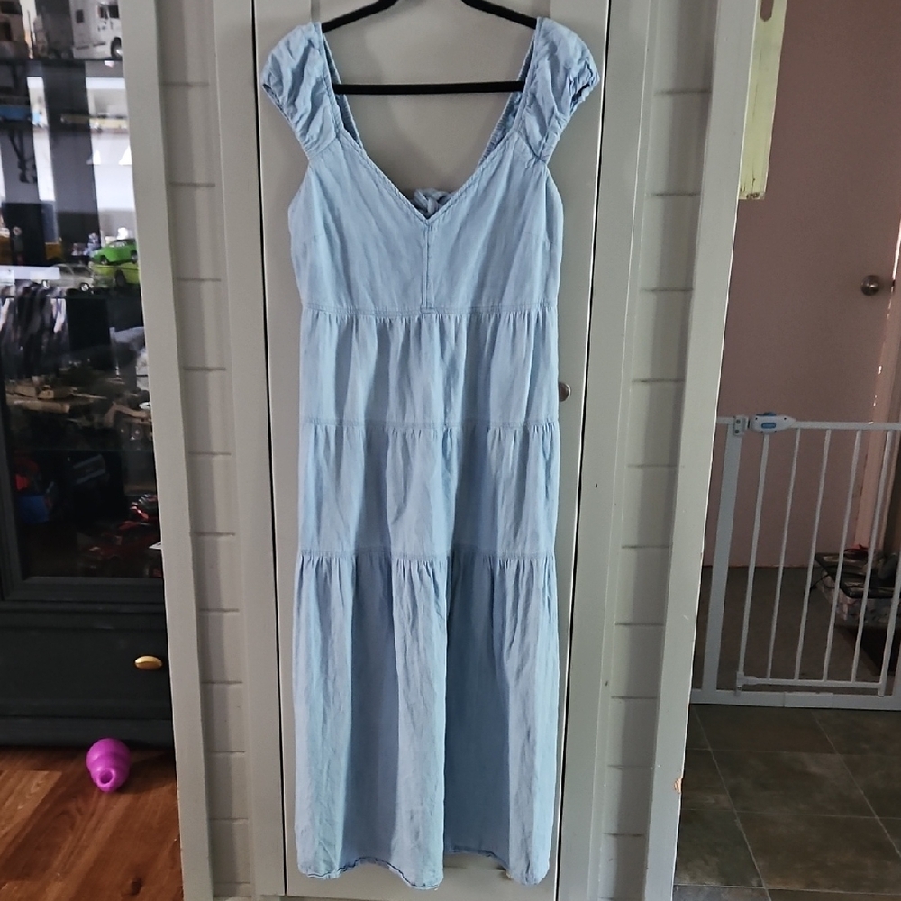 Old Navy Light Blue Maxi Dress